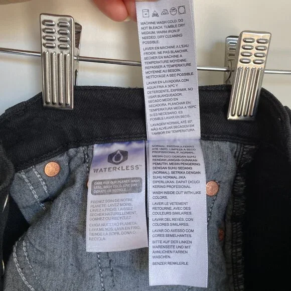 Levi's Wedgie Straight Fit Womens Jeans, Size 27, Black Sprout - Picture 13 of 14